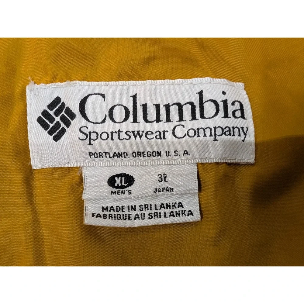 Vtg Columbia Sportswear Company Colorblock Zip Up Jacket Men's Size XL Retro 90s